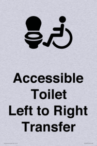 Accessible Toilet with Left to Right Transfer